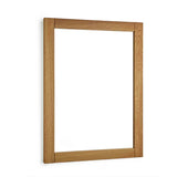 Ogledalo Naturel Wood u masivnom hrastovom okviru dimenzija 60x80 cm u dekoru hrasta.
