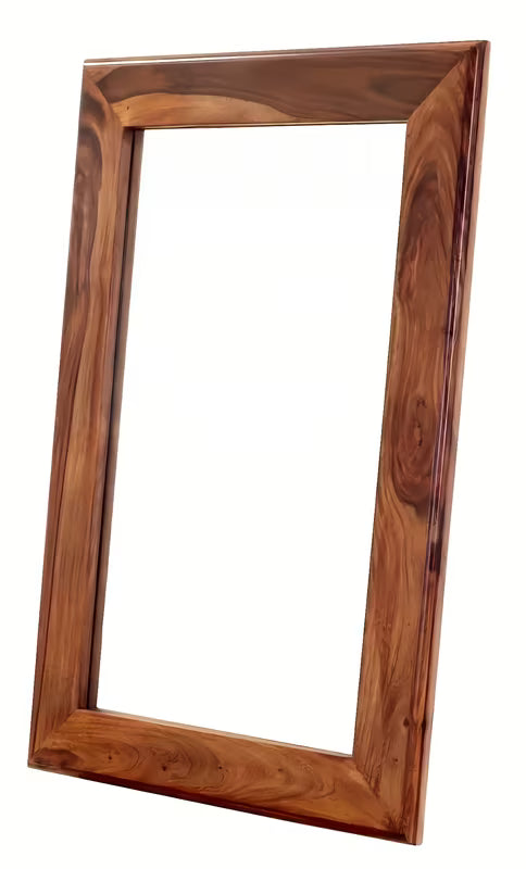 Zidno ogledalo Naturel Wood 60x90 cm od masivnog palisandera u toplim smeđim tonovima