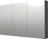 Ormarić s Ogledalom Naturel 120x72 cm u sivo-srebrnoj boji s troja zrcalna vrata