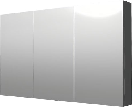 Ormarić s Ogledalom Naturel 120x72 cm u sivo-srebrnoj boji s troja zrcalna vrata