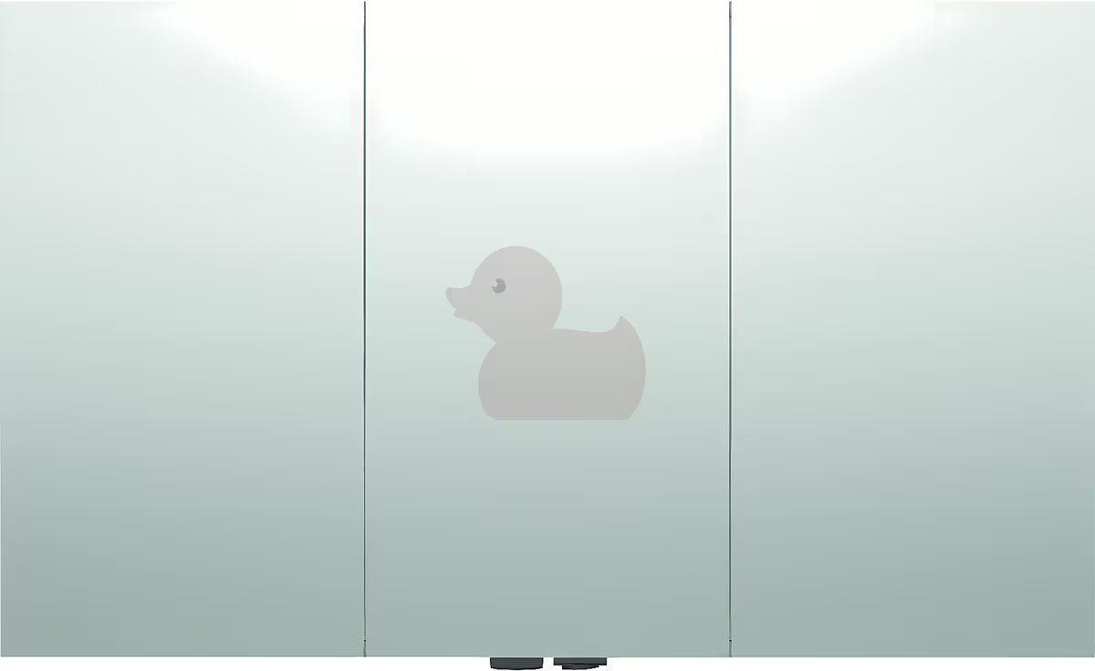 Ormarić s Ogledalom Naturel 120x72 cm u sivo-srebrnoj boji s troja zrcalna vrata