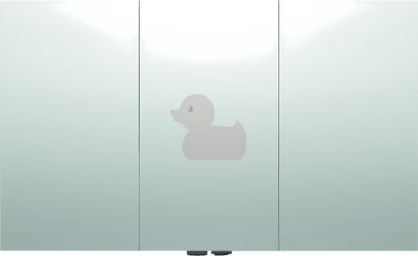 Ormarić s Ogledalom Naturel 120x72 cm u sivo-srebrnoj boji s troja zrcalna vrata