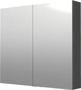 Ormarić s Ogledalom Naturel 80x72 cm u sivo-srebrnoj boji s dvojim zrcalnim vratima