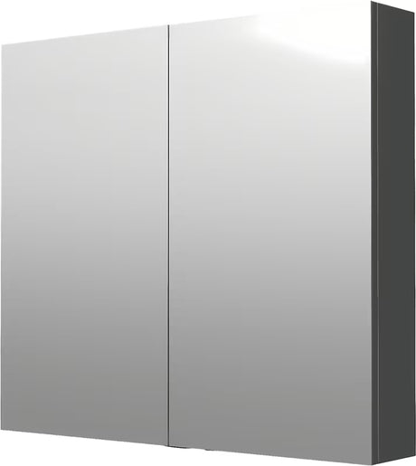 Ormarić s Ogledalom Naturel 80x72 cm u sivo-srebrnoj boji s dvojim zrcalnim vratima
