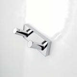 Kromirani dvostruka kuka Nimco Keira od mesinga pro montaža bušenjem ili lijepljenjem