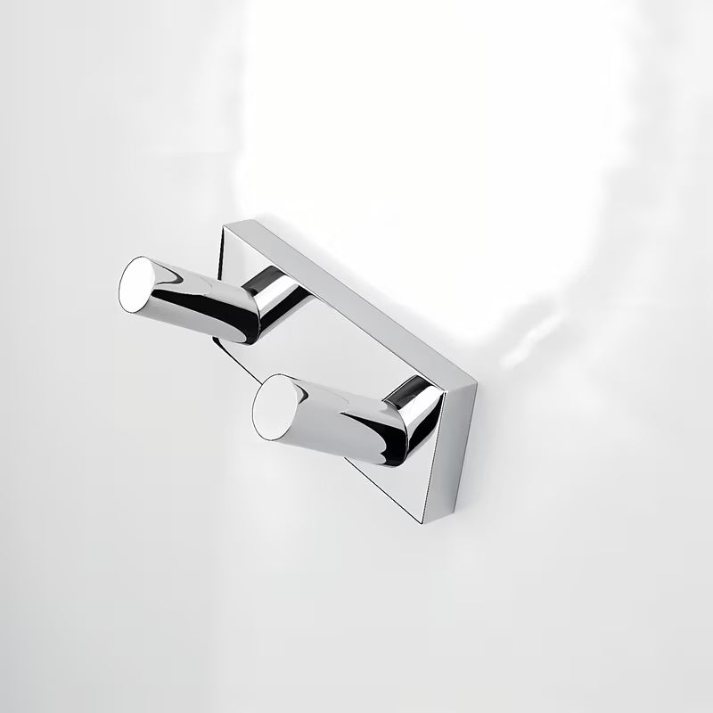 Kromirani dvostruka kuka Nimco Keira od mesinga pro montaža bušenjem ili lijepljenjem