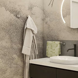 Jednostavni kromirani kukica Nimco Keira od mesinga za modernu kupaonicu