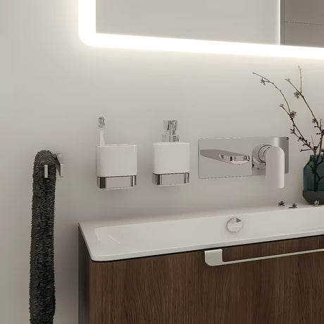 Nimco Kibo dozator tekućeg sapuna s keramičkom posudicom u kromiranoj izvedbi