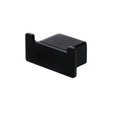 Crni mat dvostruka kuka Nimco Kibo kao minimalistički kupaonski dodatak.