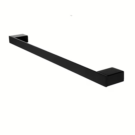 Crni mat držač ručnika Nimco Kibo pro za složene ručnike do 70 cm