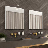 Nimco s pozadinskim osvjetljenjem LED ogledalo 60x80 cm u crnoj izvedbi s osvjetljenjem po obodu