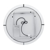 Okruglo kupaonsko LED ogledalo Nimco s obodnim LED osvjetljenjem, promjer 800 mm, aluminijski okvir.