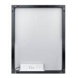 Nimco s pozadinskim osvjetljenjem LED ogledalo 60x80 cm u crnoj izvedbi s osvjetljenjem po obodu