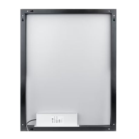 Nimco s pozadinskim osvjetljenjem LED ogledalo 60x80 cm u crnoj izvedbi s osvjetljenjem po obodu