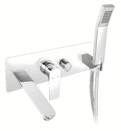 Novaservis Algeo Square podžbukna tuš i miješalica za kadu u krom izvedbi