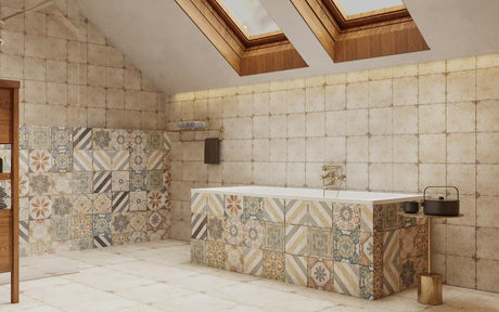 Novaservis Ferro Antica ventilna zidna miješalica za kadu s tuš setom u brončanoj boji.
