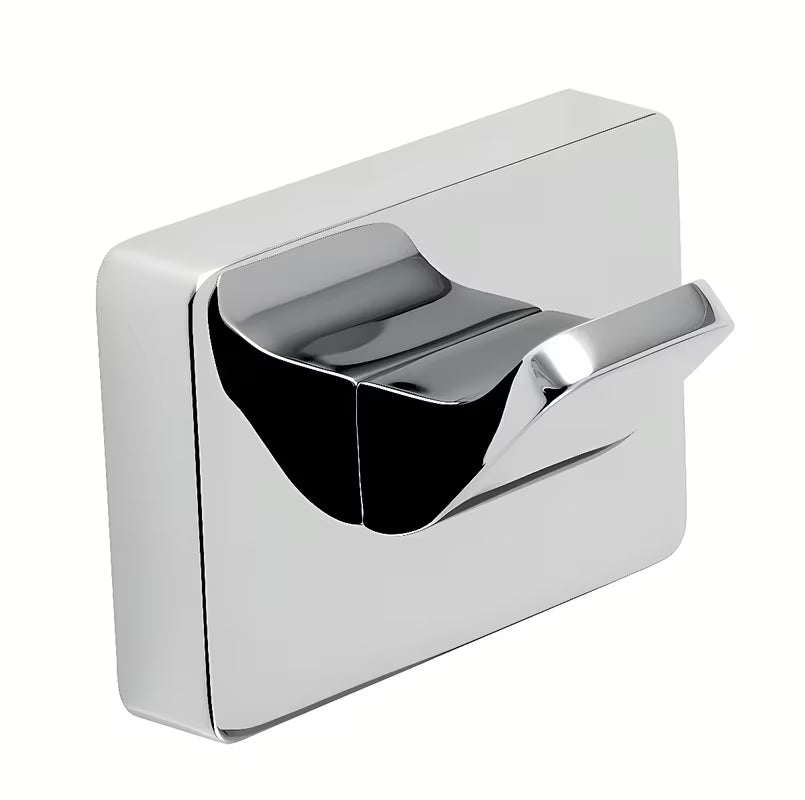 Kromirani kukica Novaservis Ferro Greta pro za kupaonicu, montaža lijepljenjem ili bušenjem.