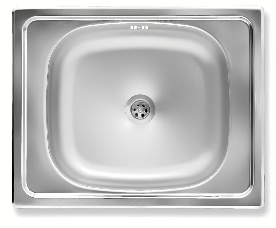 Kuhinjski jednostruki sudoper Novaservis od nehrđajućeg čelika pro montaža na radnu ploču 50x40 cm, dubina 15,5 cm