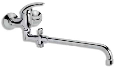 Novaservis Metalia 55 jednoručna baterija zidna miješalica za kadu u krom izvedbi bez tuš seta.