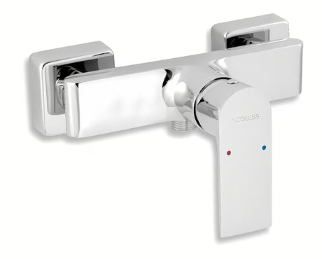 Zidna jednoručna baterija miješalica za tuš Novaservis Nobless Trend u krom izvedbi.