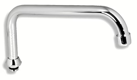 Kromirani zamjenski izljevni krak Novaservis pro za slavinu s gornjim izljevom, duljina 25 cm.