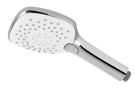 Kromirani ručni tuš Novaservis četvrtastog oblika, s tri mlaza vode i Easy Clean mlaznicama.