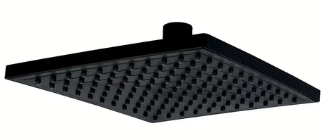 Crna kvadratna nadglavni tuš Novaservis 20x20 cm od nehrđajućeg čelika s EasyClean mlaznicama