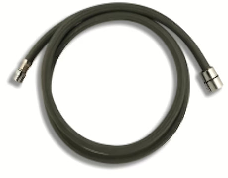 Sivo tuš crijevo Novaservis s najlonskim opletom, duljina 150 cm, priključak 1/2" - M15x1.