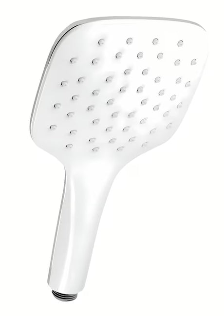 Ručni tuš Novaservis u bijeloj boji s kromiranim elementima i EasyClean tehnologijom.