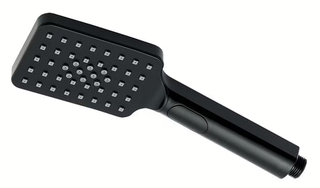 Crni ručni tuš Novaservis s 3 funkcije i ergonomskim oblikom pro ugodno tuširanje.