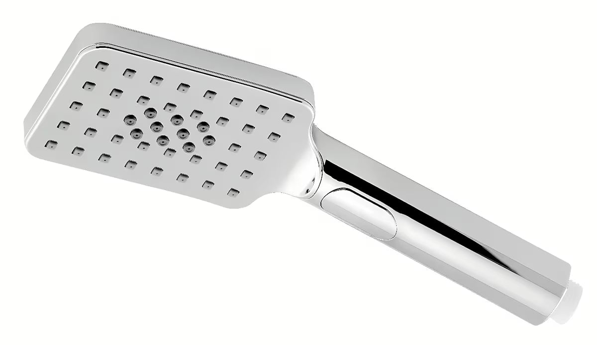 Kromirani ručni tuš Novaservis s tri mlaza i Easy Clean mlaznicama.