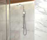 Kromirani tuš sustav Novaservis Metalia 58 s nadglavnim tušem 23x23 cm i ručnim tušem