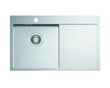 Inox kuhinjski jednostruki sudoper Optima Carlos s ocjeđivačem pro ugradnja odozgo na radnu ploču