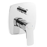 Optima Cube Way podžbukna za tuš i miješalica za kadu u krom izvedbi s ručicom