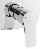 Optima Cube Way podžbukna za tuš i miješalica za kadu u krom izvedbi s ručicom