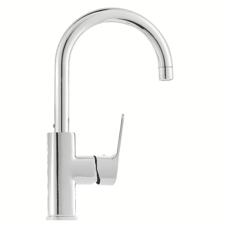 Kromirana jednoručna baterija stojeća miješalica za sudoper Optima Cube Way sa zakretnim izljevom