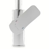 Kromirana jednoručna baterija stojeća miješalica za sudoper Optima Cube Way sa zakretnim izljevom