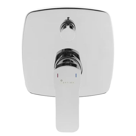 Optima Cube Way podžbukna za tuš i miješalica za kadu u krom izvedbi s ručicom