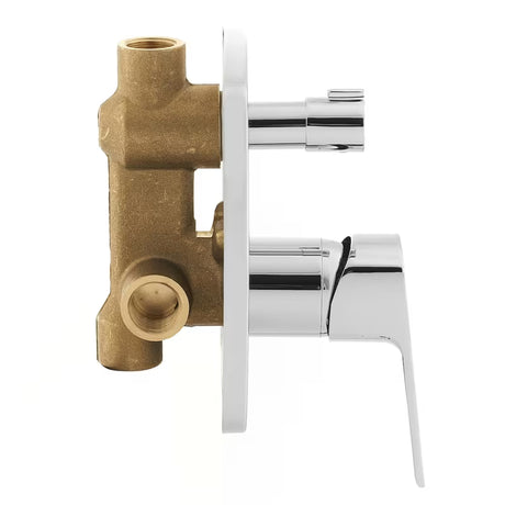 Optima Cube Way podžbukna za tuš i miješalica za kadu u krom izvedbi s ručicom