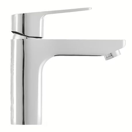 Kromirana jednoručna baterija stojeća miješalica za umivaonik Optima Cube Way bez odvoda s višim izljevom