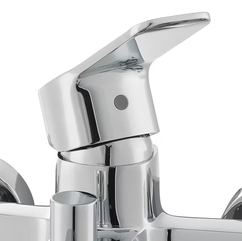 Kromirana zidna jednoručna baterija miješalica za kadu Optima Cube Way bez tuš seta