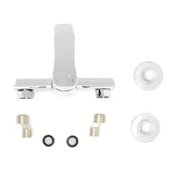 Kromirana zidna jednoručna baterija miješalica za kadu Optima Cube Way bez tuš seta