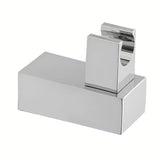 Kromirani zidni nosač ručnog tuša Optima u četvrtastom dizajnu sa zakretnim zglobom