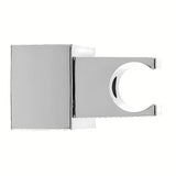 Kromirani zidni nosač ručnog tuša Optima u četvrtastom dizajnu sa zakretnim zglobom