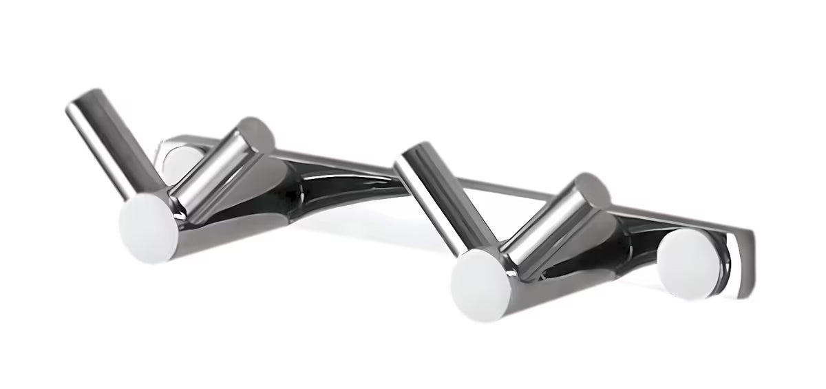 Optima Chrome zidni dvostruka kuka za kupaonicu, za ručnike i odjeću