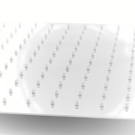 Kvadratni mesingani nadglavni tuš Optima Chrome četvrtastog dizajna, 40 x 40 cm.