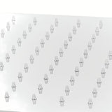 Mesingani nadglavni tuš Optima Chrome četvrtastog dizajna, dimenzija 34x22 cm