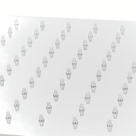 Mesingani nadglavni tuš Optima Chrome četvrtastog dizajna, dimenzija 34x22 cm