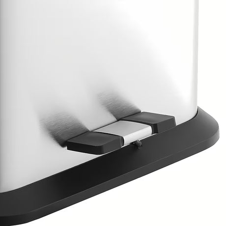 Inox pedalna kanta za otpad Optima u mat izvedbi s uklonjivom posudom, četvrtasta, 20 l.