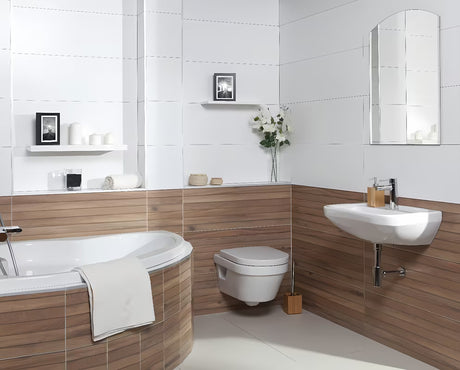 Samostojeći  ČETKA za Wc Optima Latia od bambusovog drva, jednostavnog dizajna